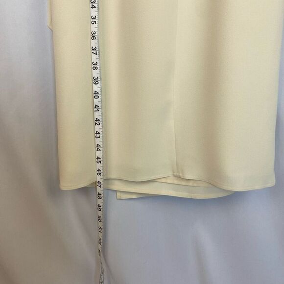 NWT Polo Ralph Lauren Midi Dress Cream White Faux Wrap Women 4 Classy Designer - Picture 8 of 17